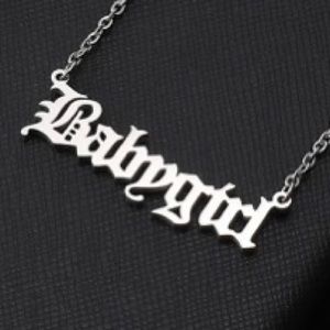 Babygirl stainless steel necklace